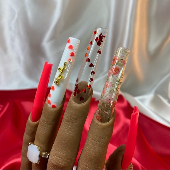 10 piece Press Ons Maximum Square size Medium - Picture 3 of 11